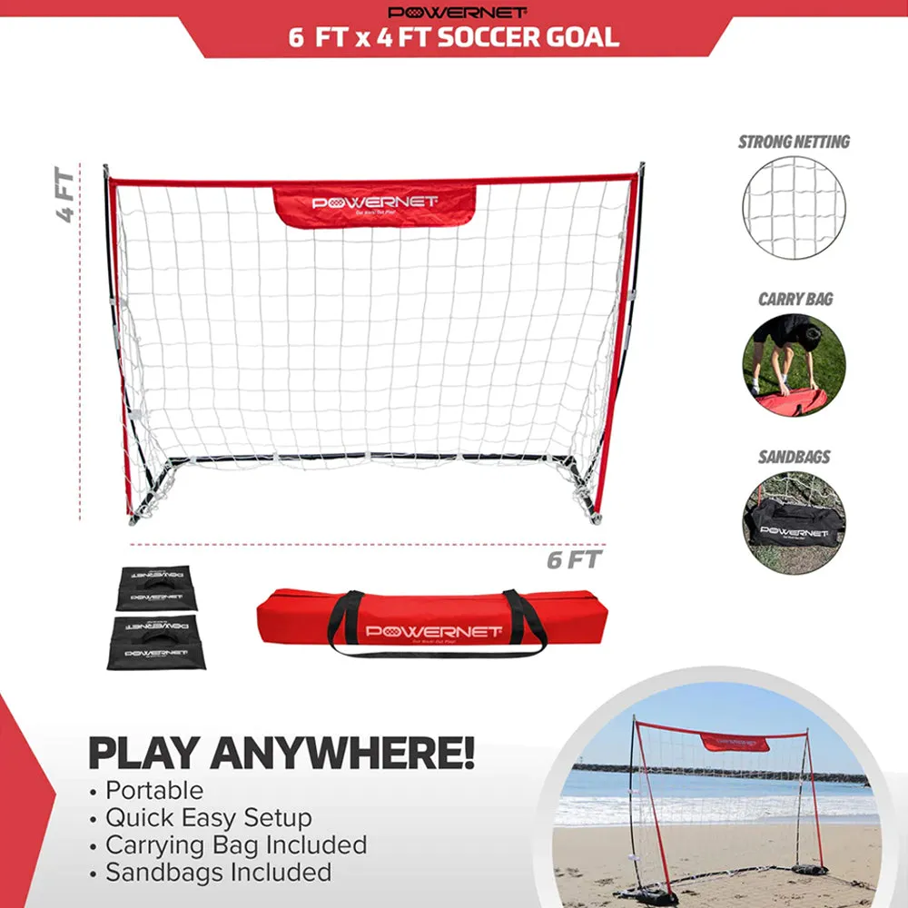 12' x 6' Ultra Lightweight Soccer Goal