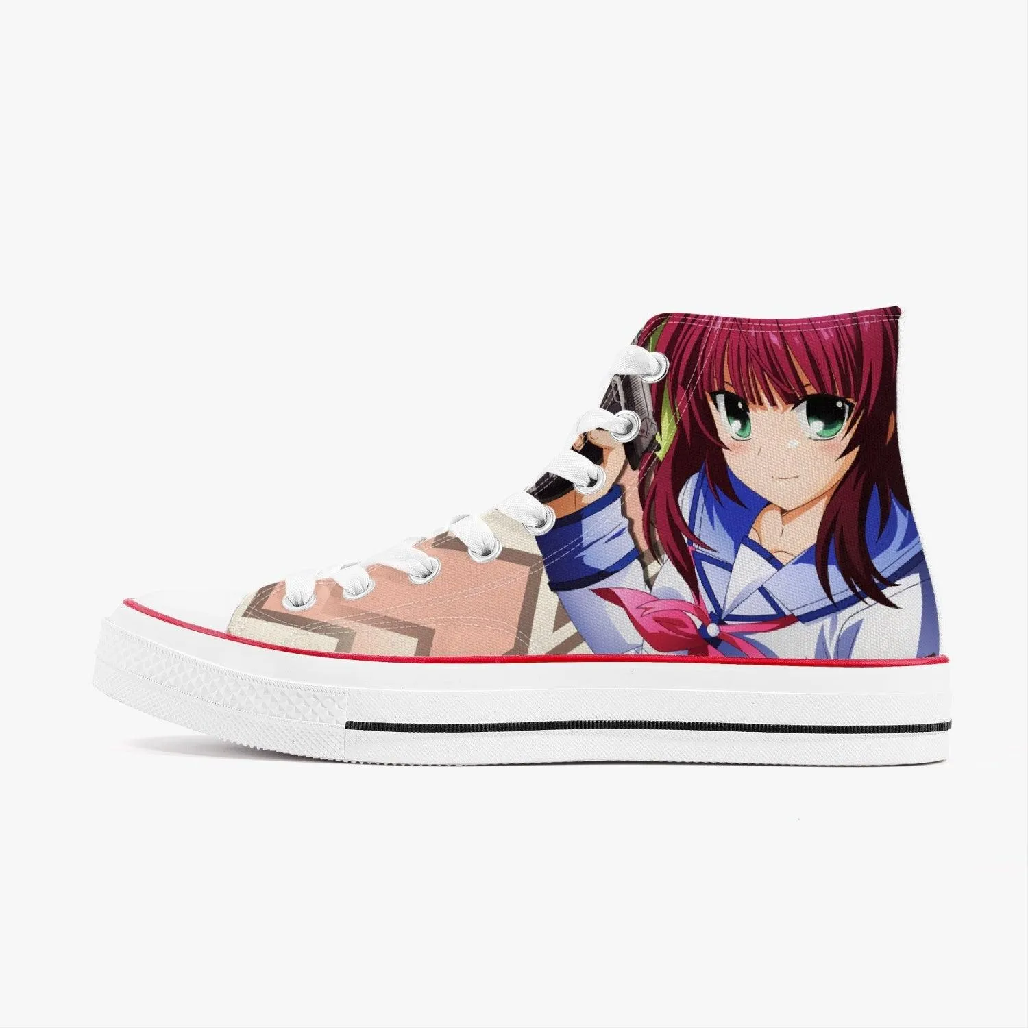 Angel Beats Yuri A-Star High White Anime Shoes