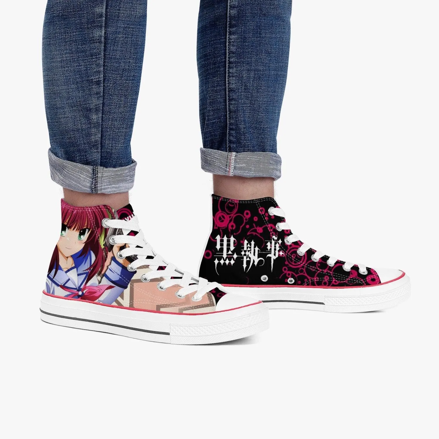Angel Beats Yuri A-Star High White Anime Shoes