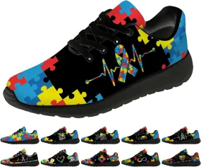 Autism Shoes for Women Men Running Shoes Lightweight Tennis Sneakers Gifts for Him Her