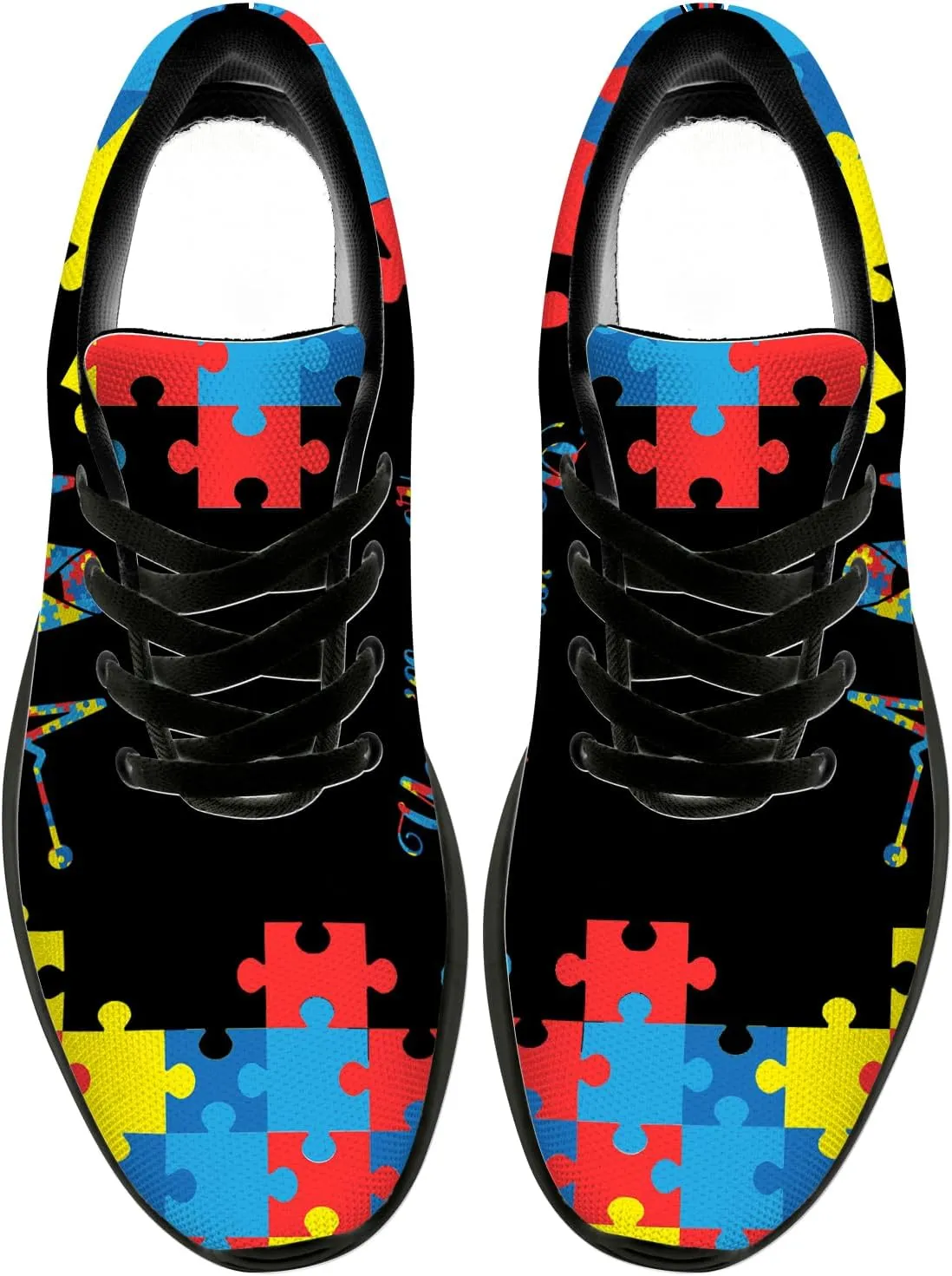 Autism Shoes for Women Men Running Shoes Lightweight Tennis Sneakers Gifts for Him Her