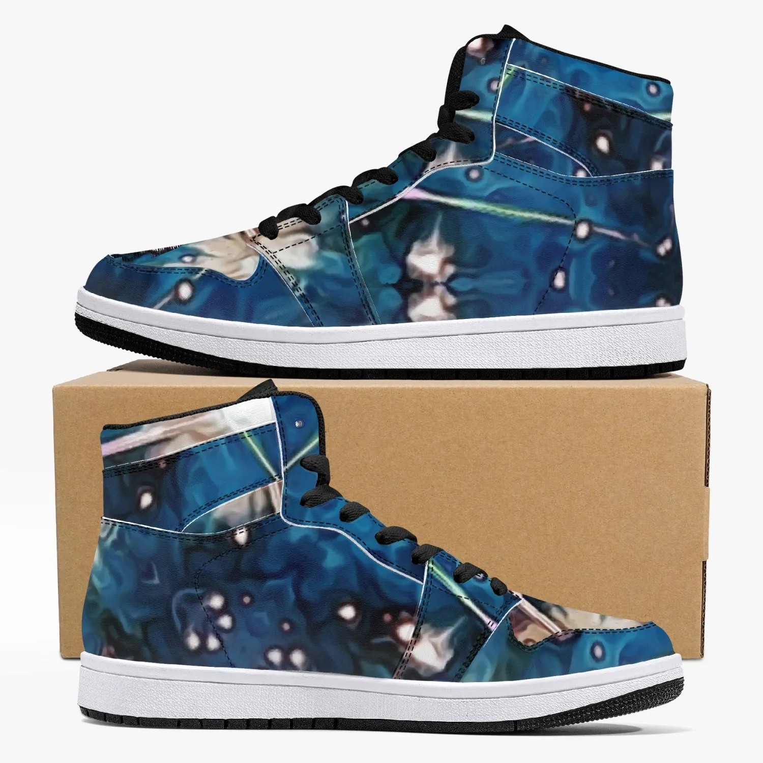 Beacon Psychedelic Split-Style High-Top Sneakers