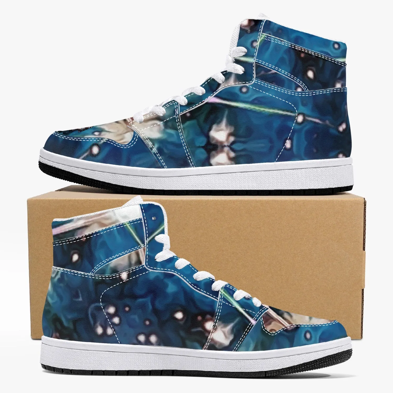 Beacon Psychedelic Split-Style High-Top Sneakers