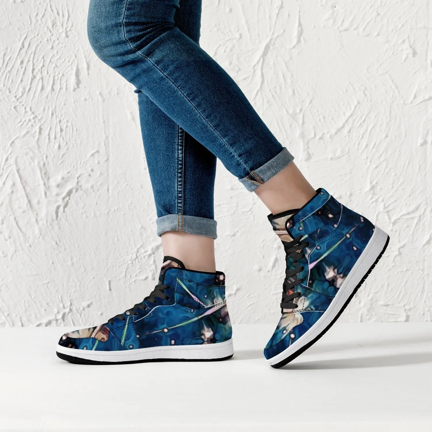 Beacon Psychedelic Split-Style High-Top Sneakers