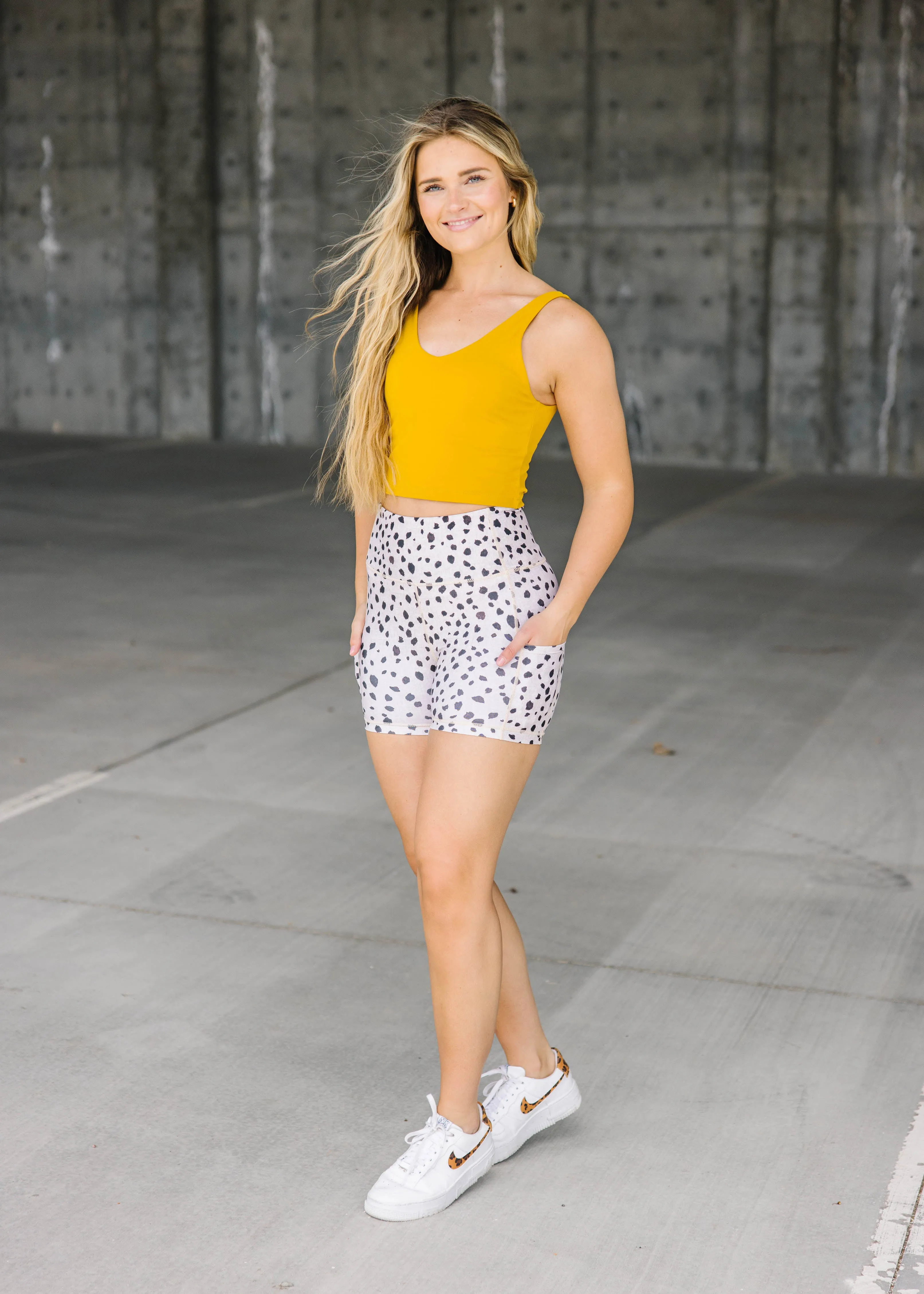 Biker Shorts - 4'' - Dalmatian | MT LUXE