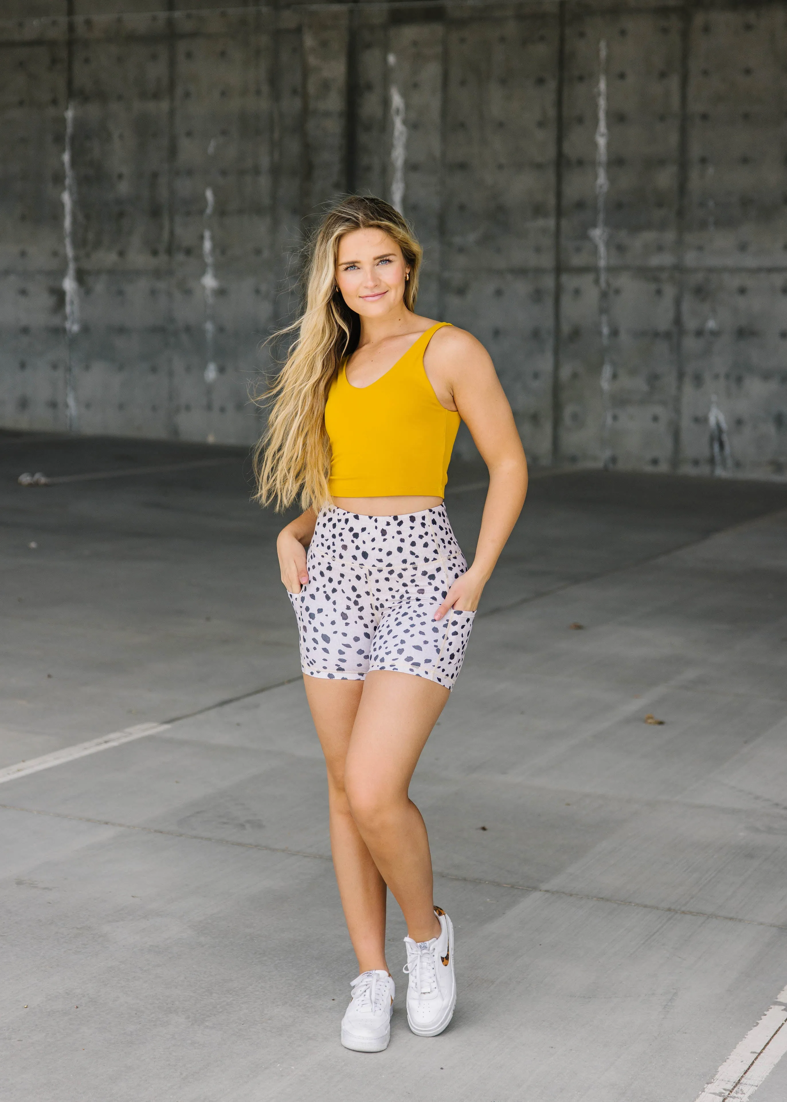 Biker Shorts - 4'' - Dalmatian | MT LUXE