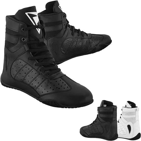 Boxing Shoes for Men Pro Wrestling Boots High Top Fitness Wrestling Shoes MMA Martial Arts Gym Fight Training Footwear