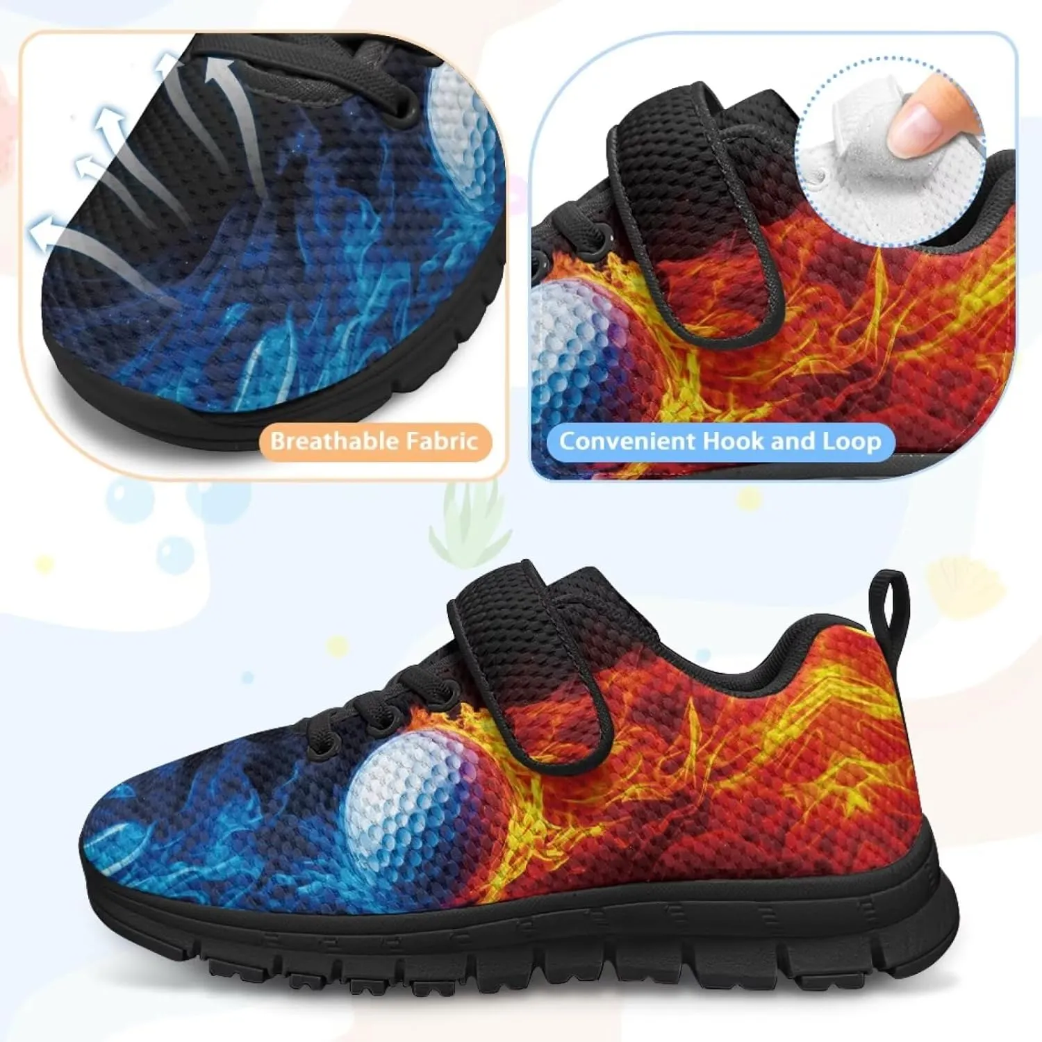 Boys Shoes Kids Sneakers Breathable Athletic Running Tennis Shoes for Little Kid/Big Kid US 11-2.5
