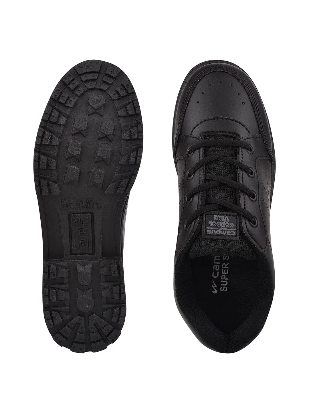 CS-63S Black Men's School Shoes