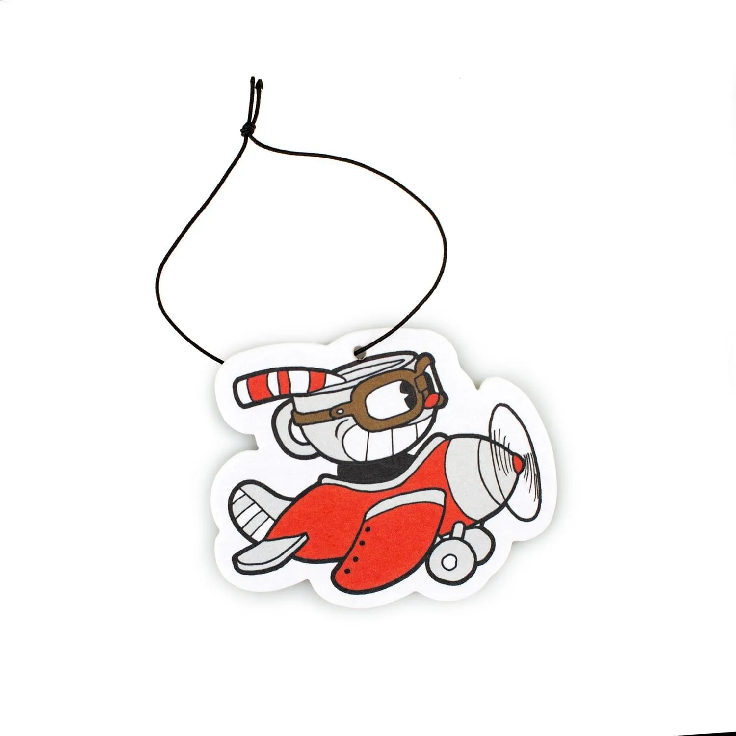 Cuphead Airplane Hanging Air Freshener for Cars | New Car Scent