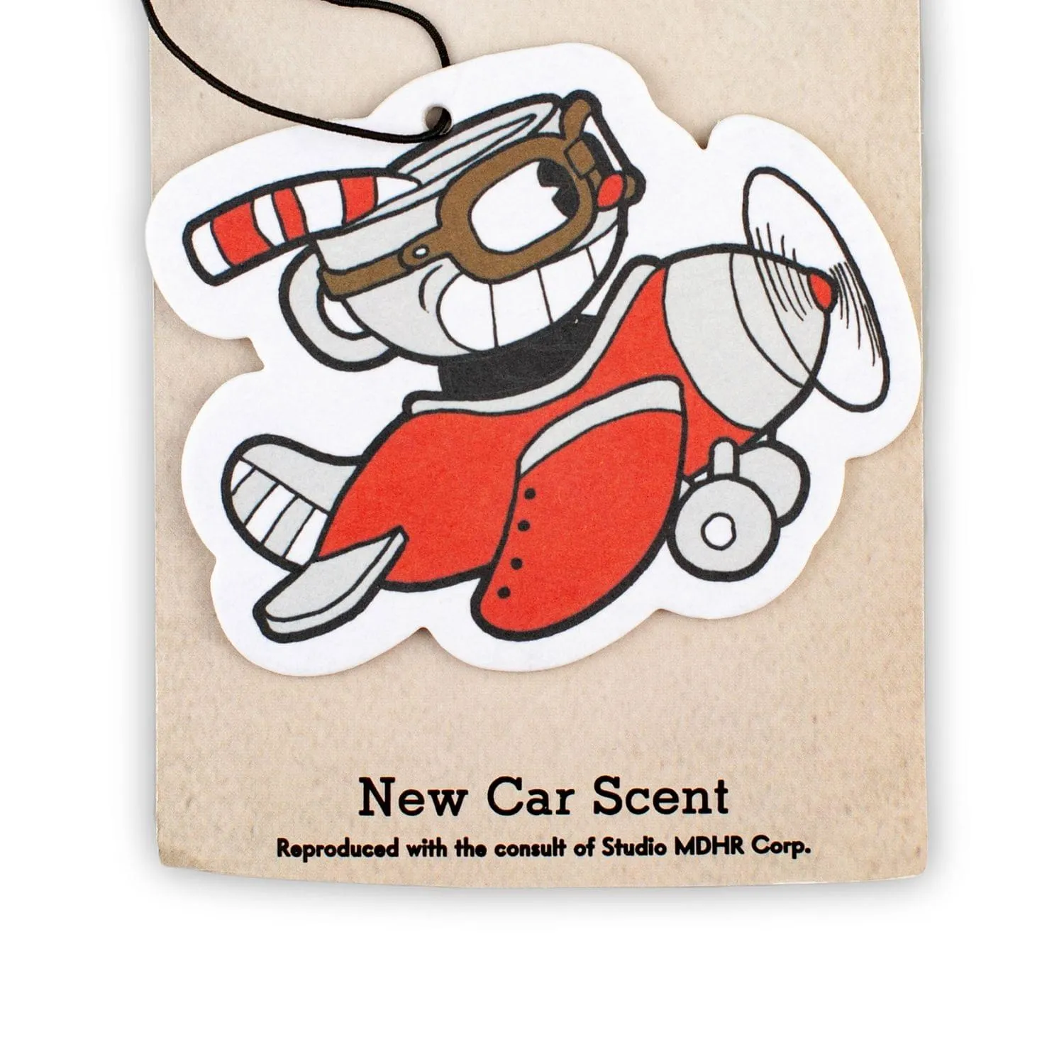 Cuphead Airplane Hanging Air Freshener for Cars | New Car Scent