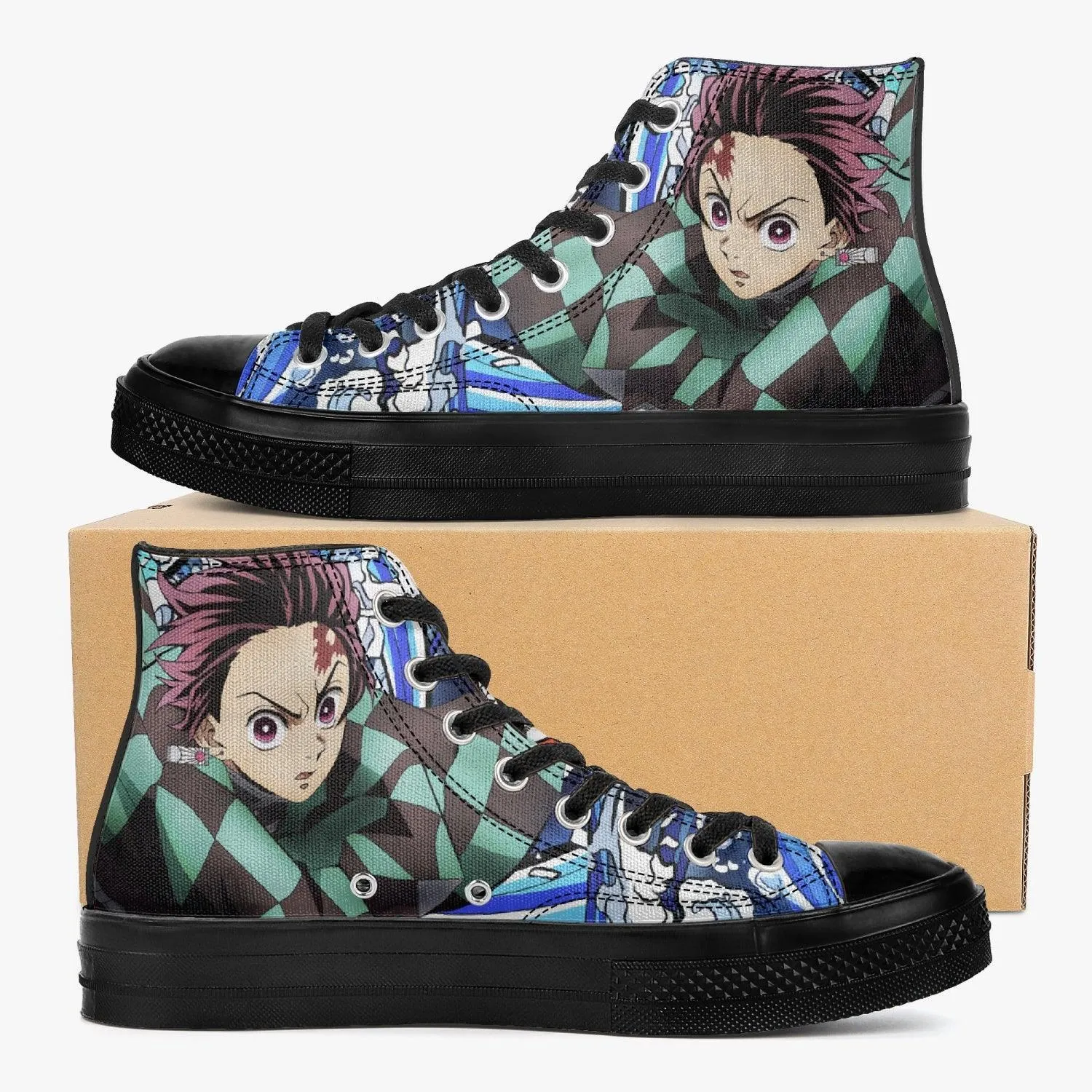 Demon Slayer Tanjiro A-Star High Anime Shoes