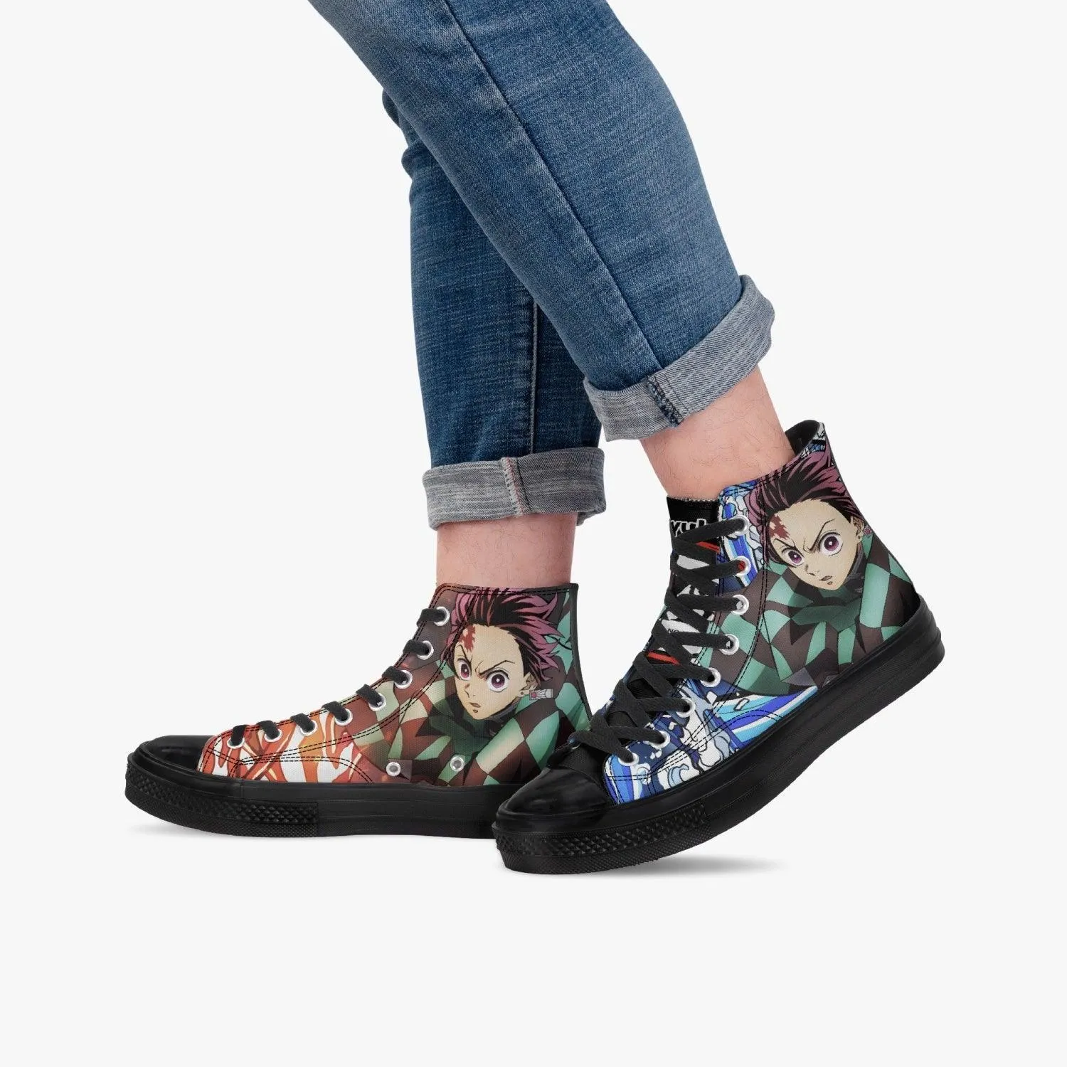 Demon Slayer Tanjiro A-Star High Anime Shoes