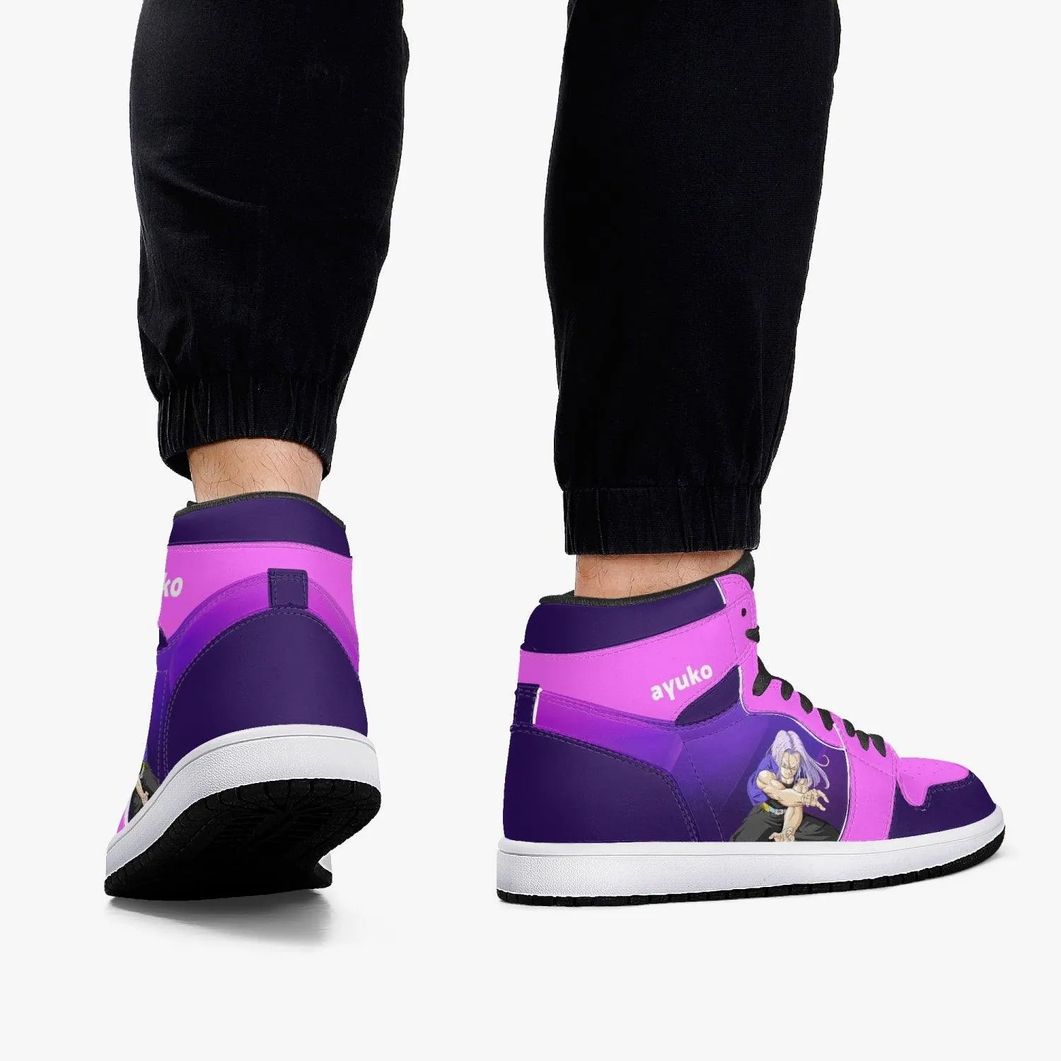 Dragon Ball Z Trunks Purple/Pink JD1 Mid Anime Shoes