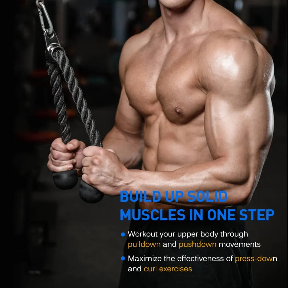 Home Gym Fitness DIY Pulley Cable Machine Attachment System