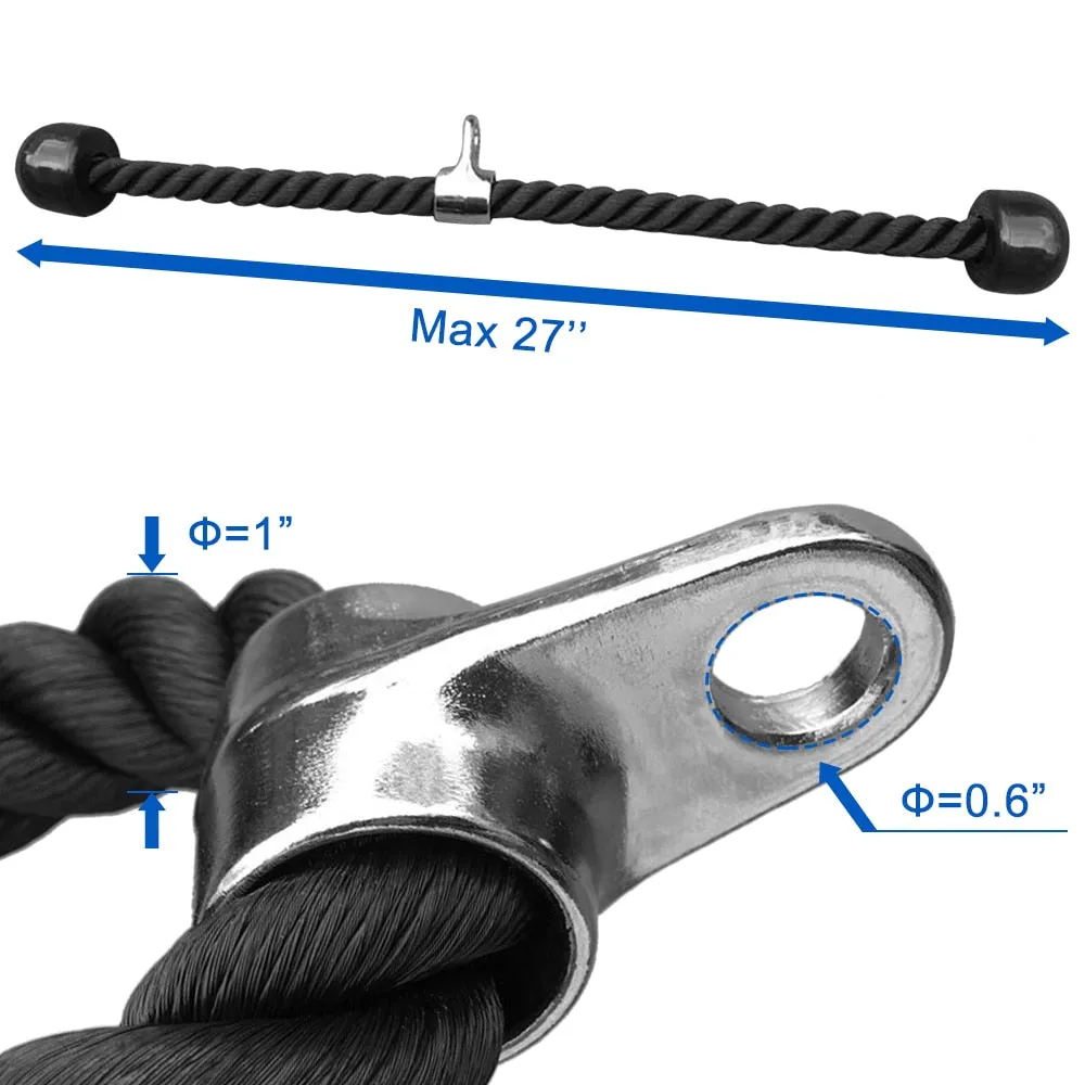 Home Gym Fitness DIY Pulley Cable Machine Attachment System