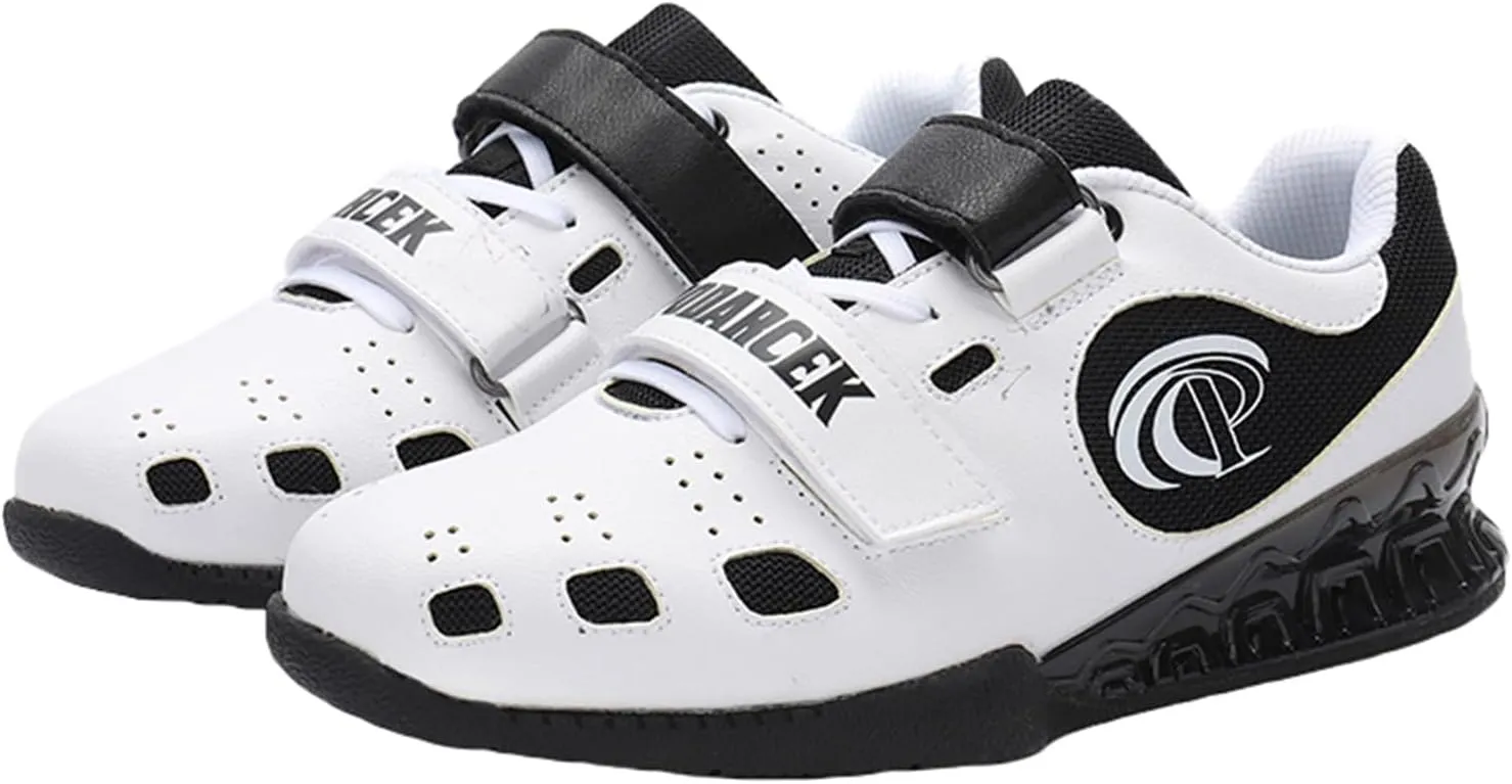 JiuQing Men's Weightlifting Shoes Deadlift Squat Shoes Breathable Fitness Cross-Trainer Sneaker for Indoor Gym