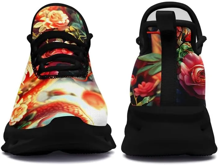 Mens Dragon Running Shoes Breathable Cushion Non Slip Outdoor Sports Walking Sneaker Tennis Jogging Training Tennis Shoes