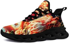 Mens Dragon Running Shoes Breathable Cushion Non Slip Outdoor Sports Walking Sneaker Tennis Jogging Training Tennis Shoes