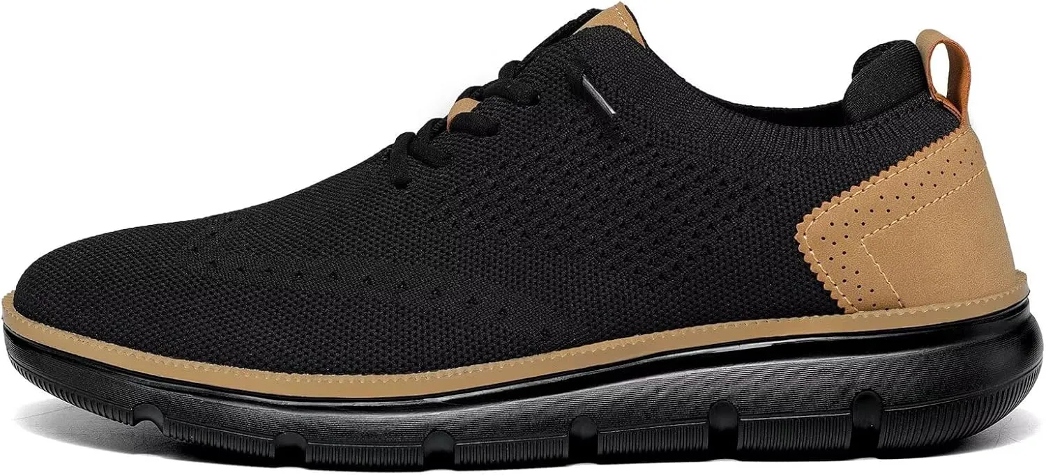 Men's Mesh Sneakers Oxfords Lace-Up Lightweight Casual Walking Shoes Dress Shoes Fashion Sneakers Walking Shoes