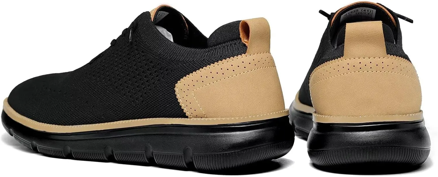 Men's Mesh Sneakers Oxfords Lace-Up Lightweight Casual Walking Shoes Dress Shoes Fashion Sneakers Walking Shoes