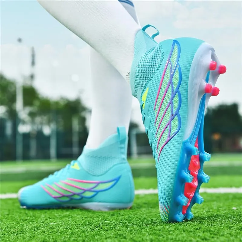 Men's Soccer Shoes Boys Students Grass Training Shoes Outdoor Football Shoes Unisex