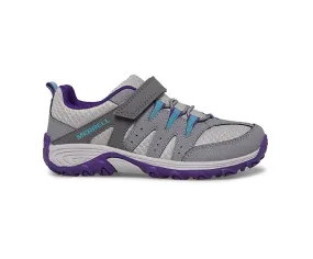 Merrell Kids Outback Low Sneakers- Grey/ Purple/ Turqoise