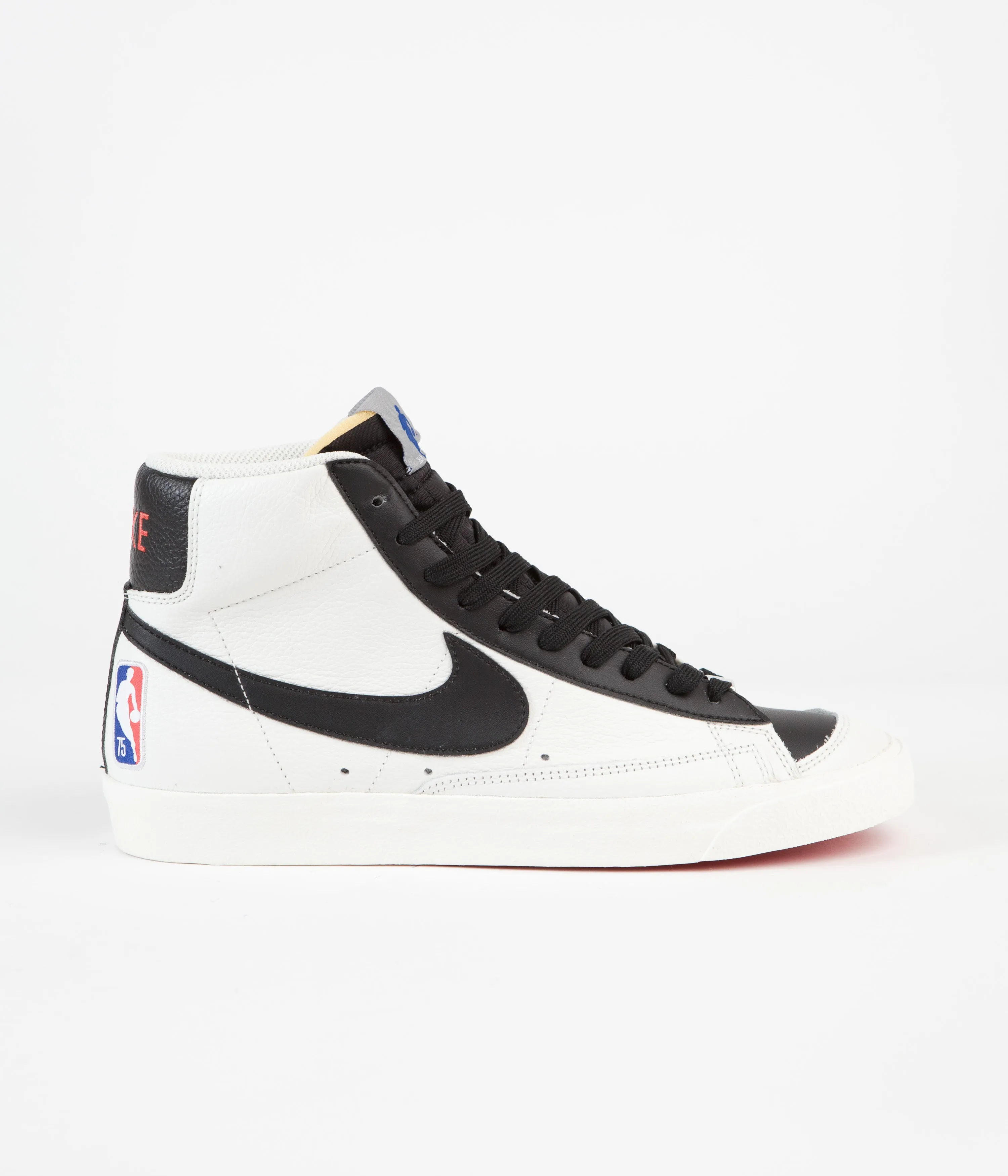 Nike Blazer Mid '77 EMB Shoes - Sail / Black - Chile Red - Sail