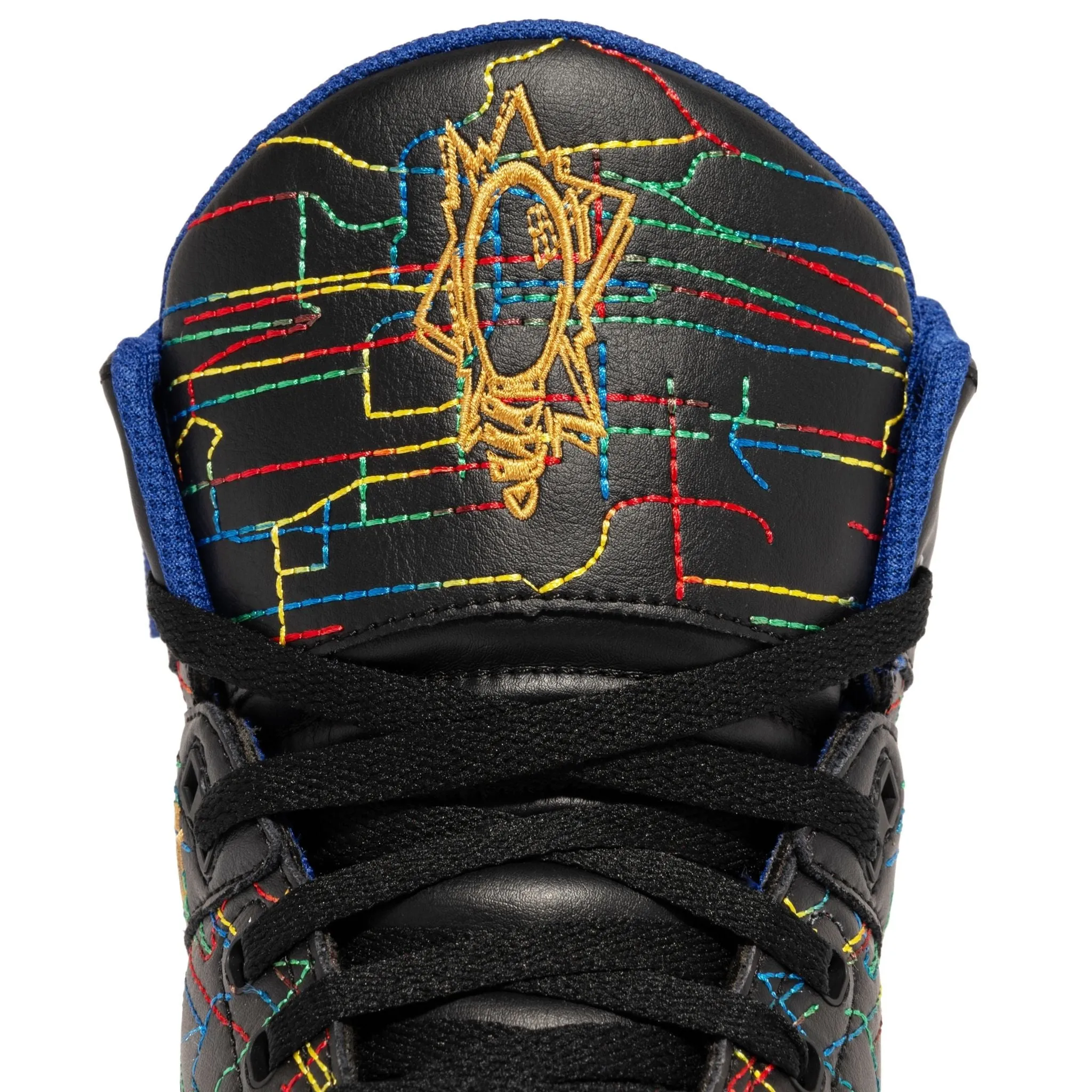 Patrick Ewing Athletics Men's 1BM02159-018 EWING 33 HI X COMMON Black White Blue Basketball Shoes