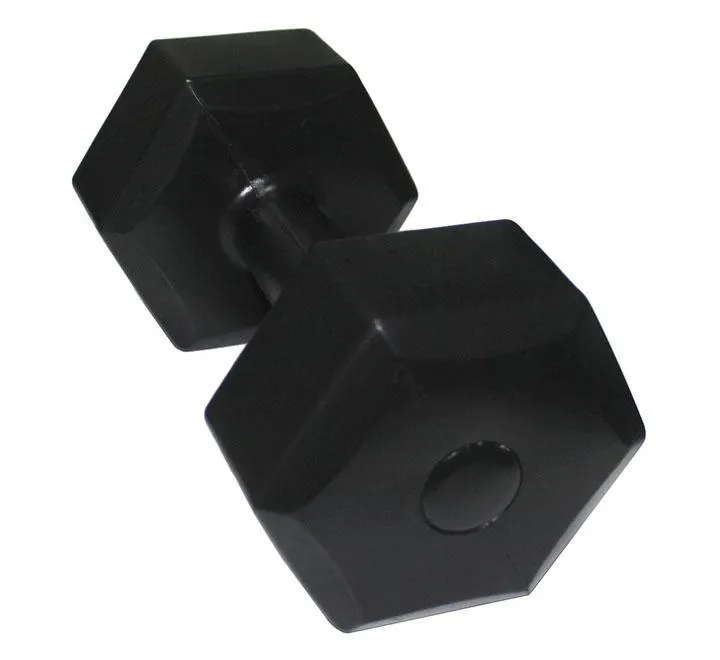 Plastic Hexagonal Fitness Dumbbell 5Kg