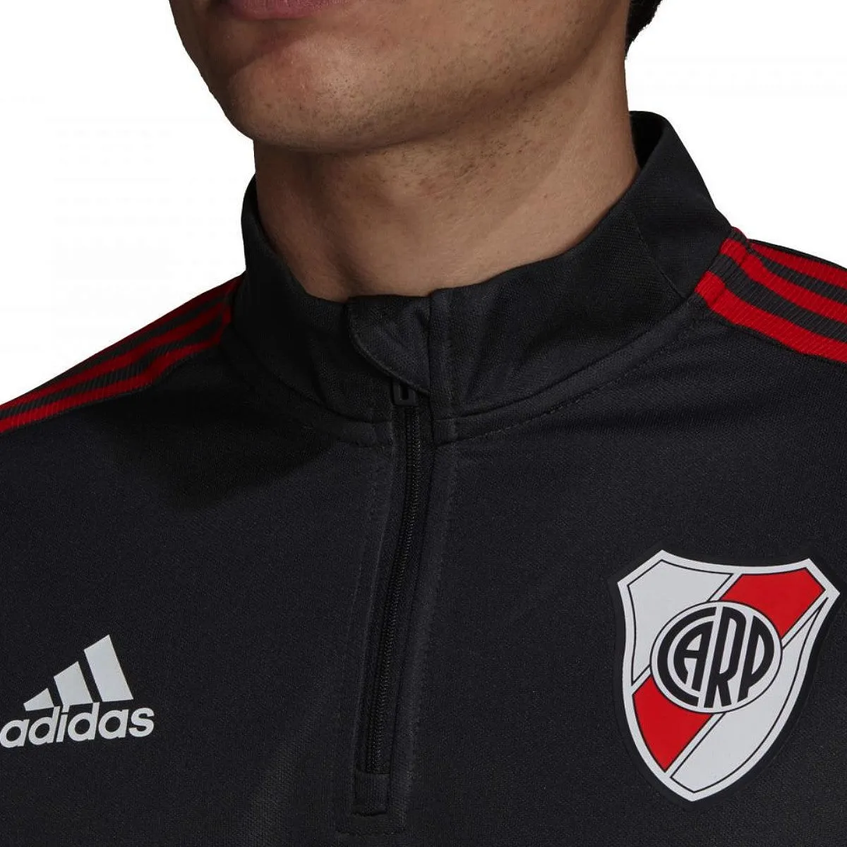 River Plate black training technical Soccer tracksuit 2021/22 - Adidas