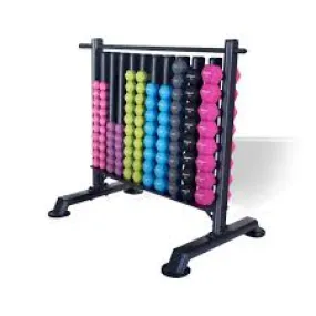Storage Rack with 48 Pairs of Neo Hex Dumbells
