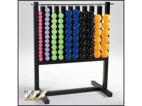 TROY VTX 43 Pair Vinyl Dumbbell Set with Rack