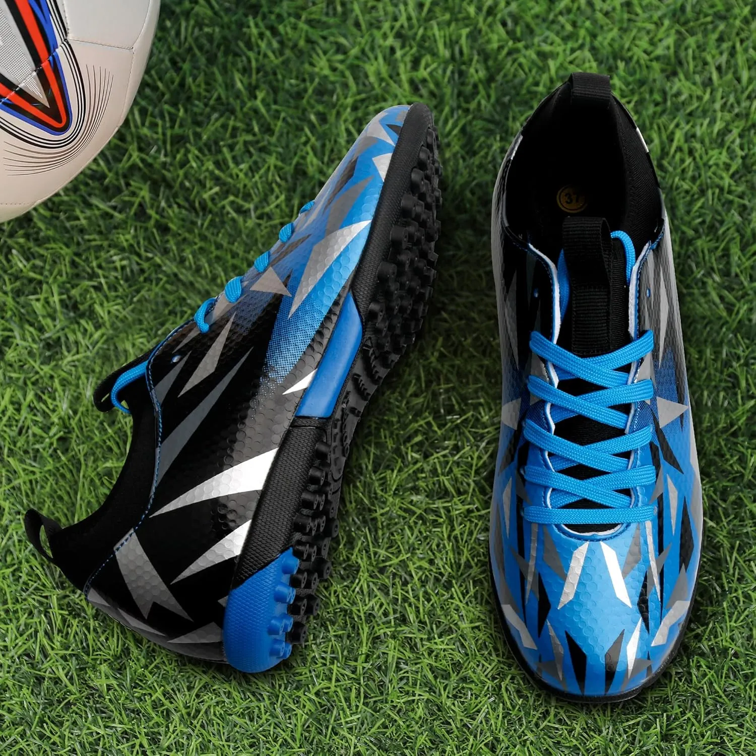 Turf Soccer Cleats Little Kids Big Kids Indoor TF Soccer Shoes Outdoor for Boys Girls