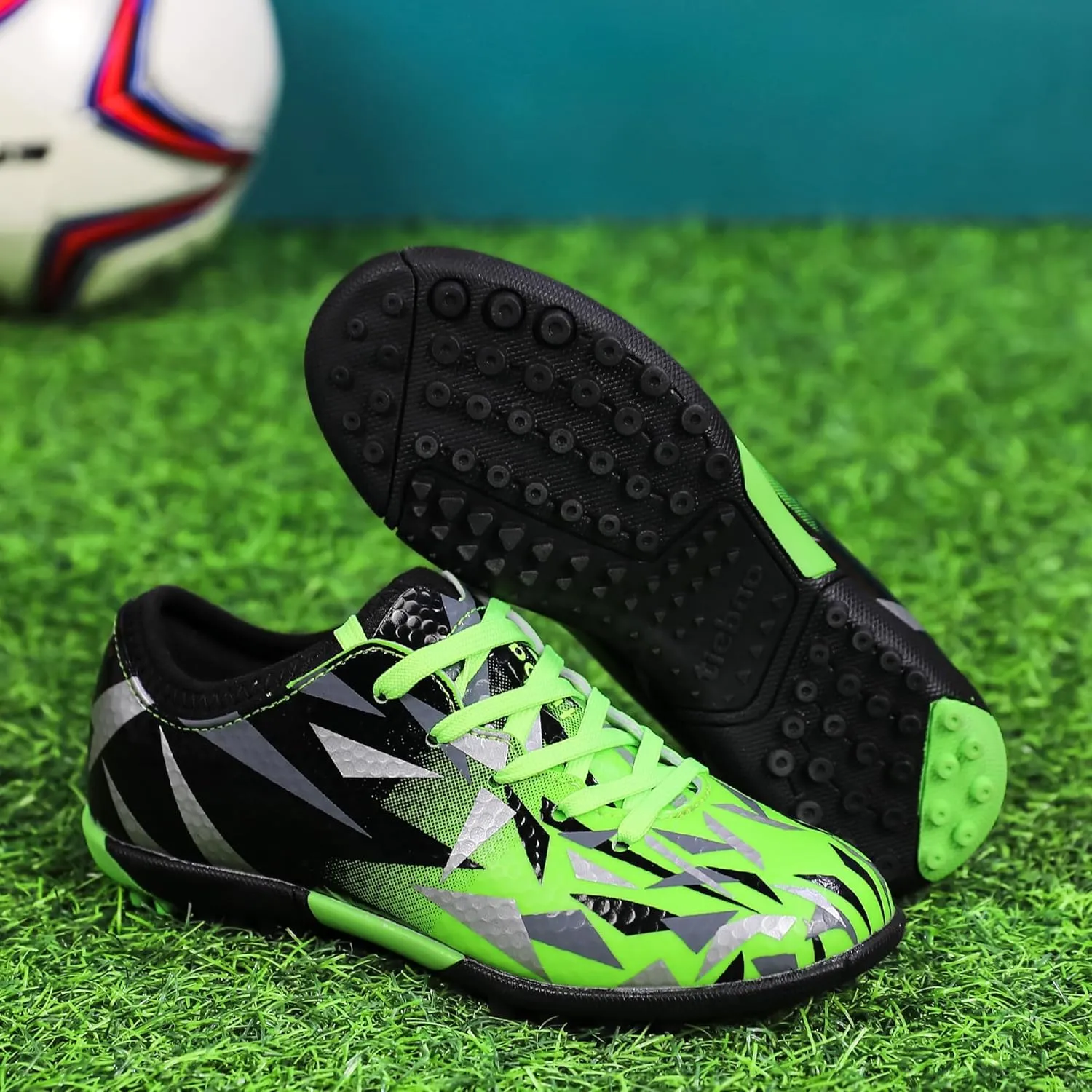 Turf Soccer Cleats Little Kids Big Kids Indoor TF Soccer Shoes Outdoor for Boys Girls