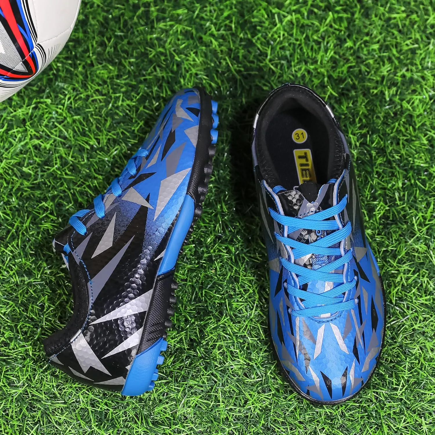 Turf Soccer Cleats Little Kids Big Kids Indoor TF Soccer Shoes Outdoor for Boys Girls