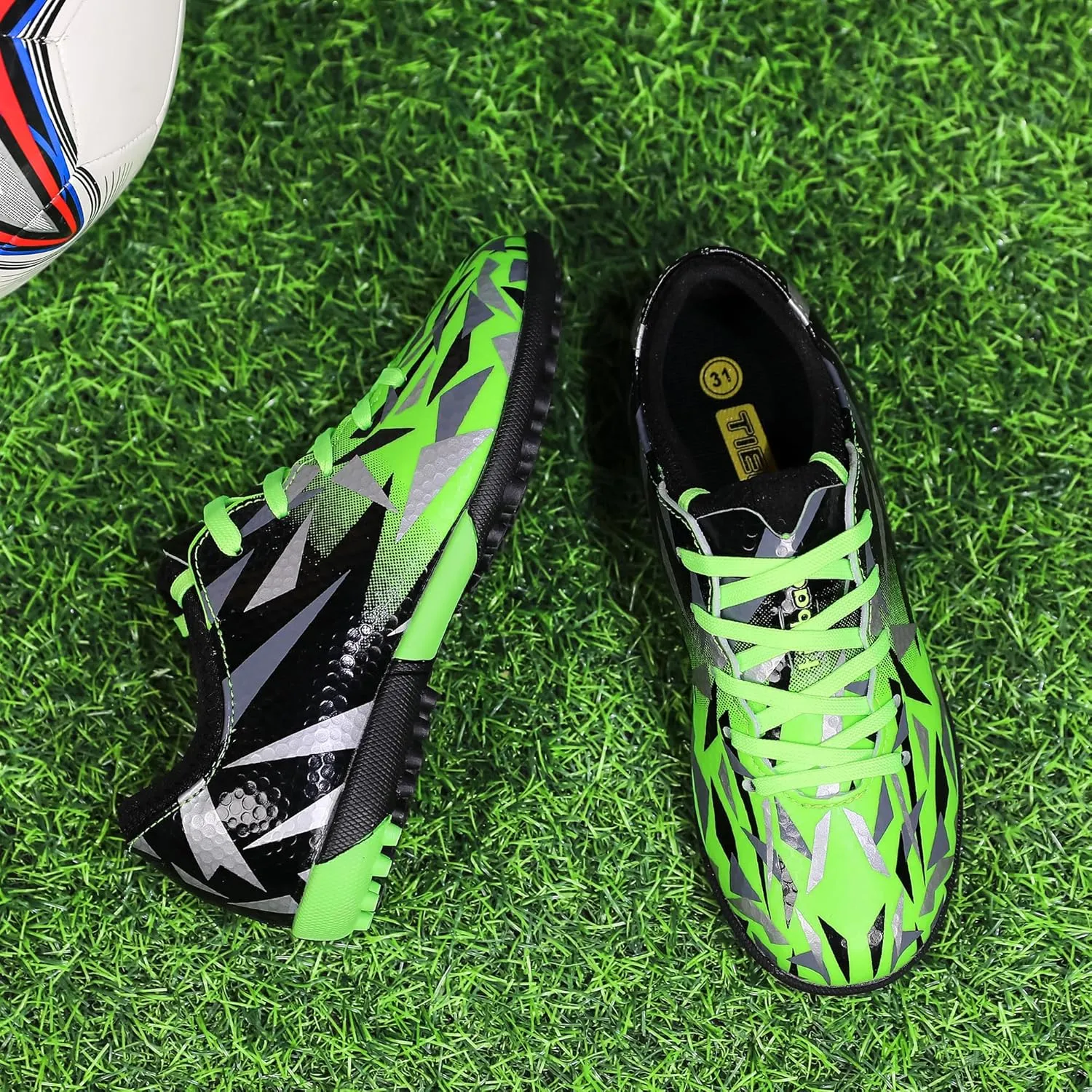 Turf Soccer Cleats Little Kids Big Kids Indoor TF Soccer Shoes Outdoor for Boys Girls