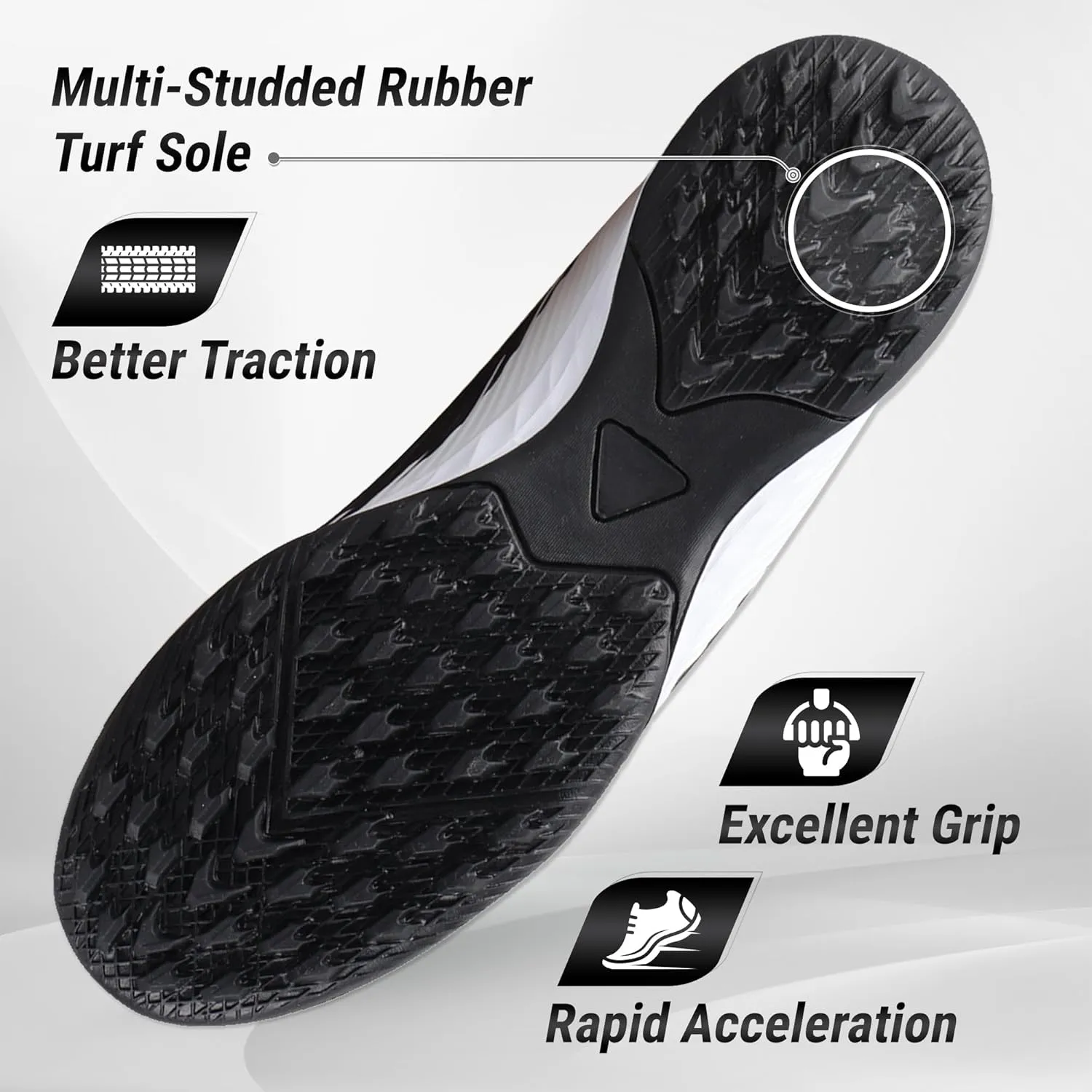 Vizari Tesoro Turf Soccer Shoes for Boys and Girls| Athletic Turf Shoes with Durable Synthetic Upper | Youth Football Turf Shoes with Molded Rubber Oursole | Superior Traction on Turf Ground