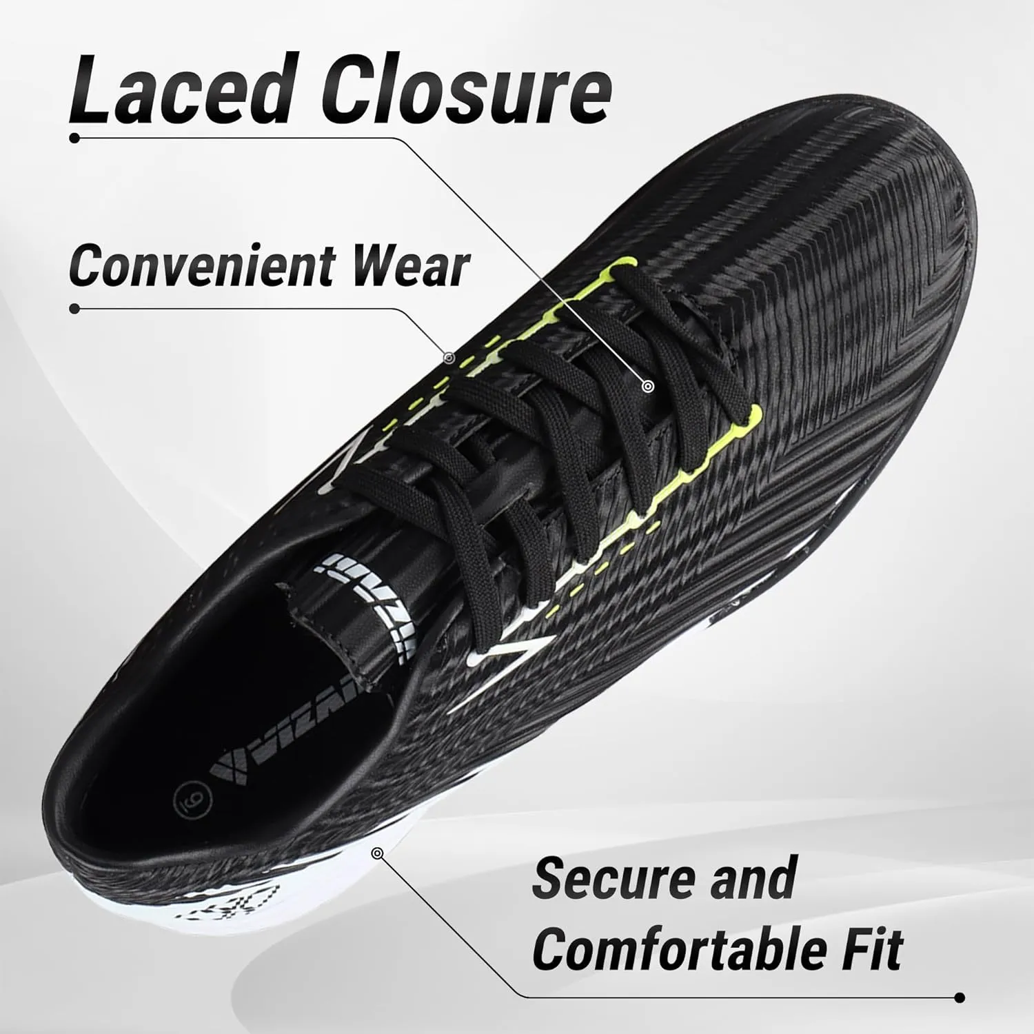 Vizari Tesoro Turf Soccer Shoes for Boys and Girls| Athletic Turf Shoes with Durable Synthetic Upper | Youth Football Turf Shoes with Molded Rubber Oursole | Superior Traction on Turf Ground